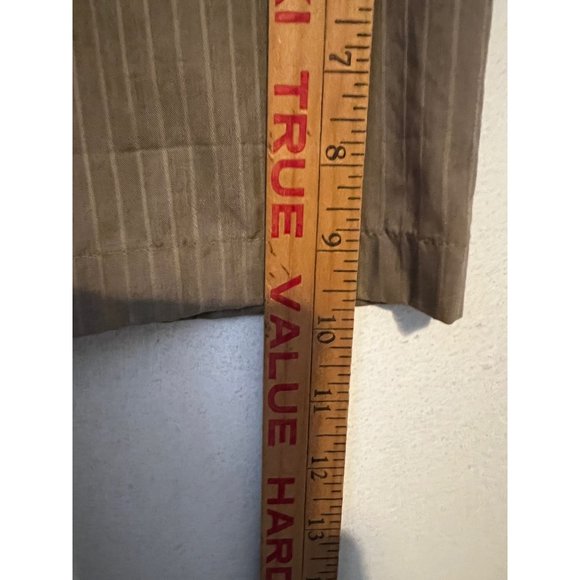 VINTAGE Ketch Dress Shirt Button Up Single Stitch Brown Striped Mens SIze 17 - Picture 7 of 9